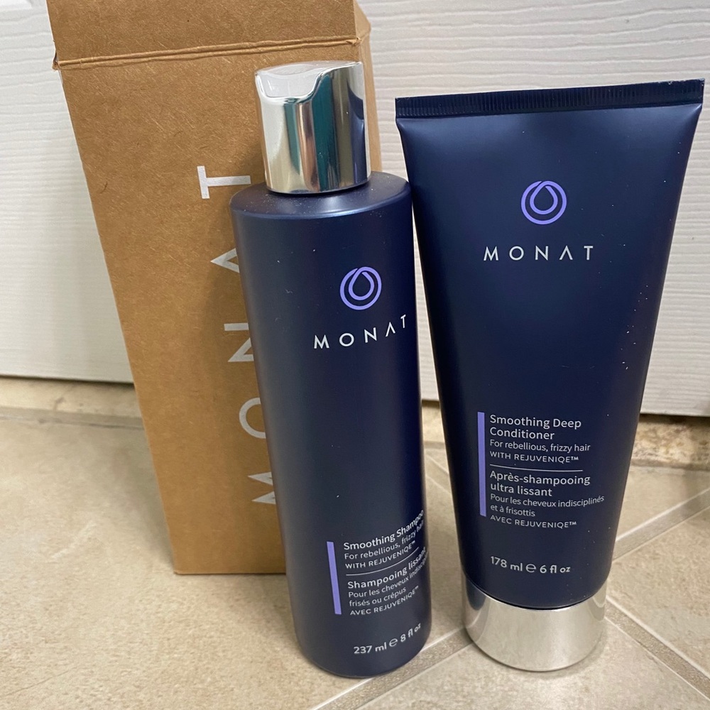Monat smoothing shampoo and conditioner